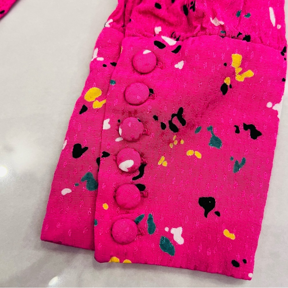 ROTATE BIRGER CHRISTENSEN
Tracy Paint Splash-print Blouse In Pink - Picture 13 of 13